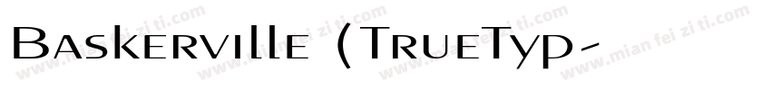 Baskerville (TrueTyp字体转换
